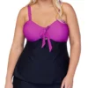 Raisins Curve Plus Size Costa Blanca Zanzibar Tankini Swim Top E841045 -Allure Wear Shop raisins curve raic01 e841045 gs