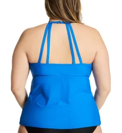 Raisins Curve Plus Size Calina Solids Rosalie Tankini Swim Top G840015 -Allure Wear Shop raisins curve raic01 g840015 bs