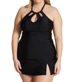 Raisins Curve Plus Size Calina Solids Rosalie Tankini Swim Top G840015 -Allure Wear Shop raisins curve raic01 g840015 cs2