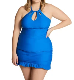 Raisins Curve Plus Size Calina Solids Rosalie Tankini Swim Top G840015 -Allure Wear Shop raisins curve raic01 g840015 cs3