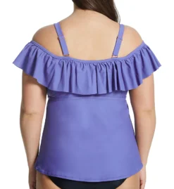 Raisins Curve Plus Size Calina Solids Tortuga Tankini Swim Top G840023 -Allure Wear Shop raisins curve raic01 g840023 bs