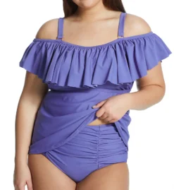Raisins Curve Plus Size Calina Solids Tortuga Tankini Swim Top G840023 -Allure Wear Shop raisins curve raic01 g840023 cs2