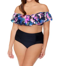 Raisins Curve Plus Size Freshwater Tortuga Bra Swim Top G840227 -Allure Wear Shop raisins curve raic01 g840227 cs1
