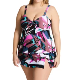 Raisins Curve Plus Size Stir It Up Zanzibar Tankini Swim Top G840445 -Allure Wear Shop raisins curve raic01 g840445 cs3