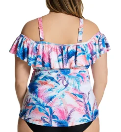 Raisins Curve Plus Size Whitsunday Tortuga Tankini Swim Top G840823 -Allure Wear Shop raisins curve raic01 g840823 bs