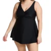 Raisins Curve Plus Atlantic Solids Lucia Plunge 1 Pc Swim Dress J840085 -Allure Wear Shop raisins curve raic01 j840085 gs