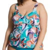 Raisins Curve Plus Size Korakia Rimini Tankini Swim Top J840613 -Allure Wear Shop raisins curve raic01 j840613 gs
