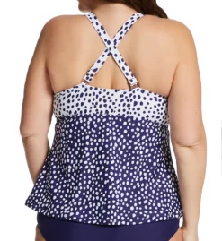 Raisins Curve Plus Size Sunshine Coast Zanzibar Tankini Swim Top J841145 -Allure Wear Shop raisins curve raic01 j841145 cs1