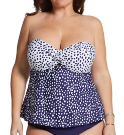 Raisins Curve Plus Size Sunshine Coast Zanzibar Tankini Swim Top J841145