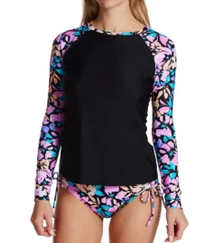 Raisins Salt + Soul Back Zip Rashguard Swim Top G710193 -Allure Wear Shop raisins rais01 g710193 cs2