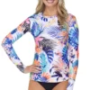 Raisins Haleiwa Back Zip Rashguard Swim Top G711093 -Allure Wear Shop raisins rais01 g711093 gs
