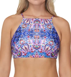 Raisins Windansea Beach Shorebreak High Neck Swim Top G711132