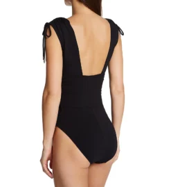 Robin Piccone Aubrey V-Plunge One Piece Swimsuit 231720 -Allure Wear Shop robin piccone rp01 231720 bs