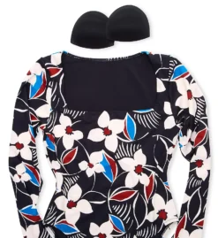 Sanctuary Moody Blooms Long Sleeve High Leg One Pc Swimsuit B23241 -Allure Wear Shop sanctuary san01 b23241 cs6