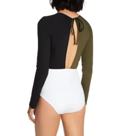Sanctuary Block Party Long Sleeve One Piece Swimsuit BP21219 -Allure Wear Shop sanctuary san01 bp21219 bs