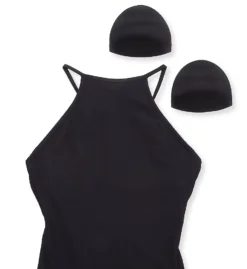 Sanctuary Sandbar Solids High Neck Mio One Piece Swimsuit D23254 -Allure Wear Shop sanctuary san01 d23254 cs6