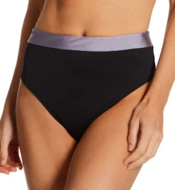 Sanctuary Flow Solids Banded High Leg/Rise Swim Bottom FS22509