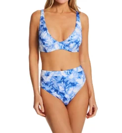 Sanctuary Poolside Tie Dye Banded High Leg/Rise Swim Bottom PS22509 -Allure Wear Shop sanctuary san01 ps22509 cs1