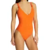 Sanctuary Splash Solids High Leg One Piece Swimsuit S23240