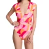 Sanctuary Shell Abstract Cap Sleeve Mio One Piece Swimsuit SA23223 -Allure Wear Shop sanctuary san01 sa23223 gs