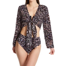 Sanctuary Stay Cool Leopard Knot Front Cover Up Top SC22804 -Allure Wear Shop sanctuary san01 sc22804 cs1