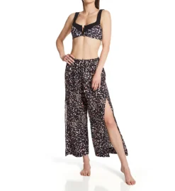 Sanctuary Stay Cool Leopard Slit Side Crop Cover Up Pant SC22807 -Allure Wear Shop sanctuary san01 sc22807 cs1
