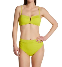 Sanctuary Sandbar Solids Banded High Leg/Rise Swim Bottom SS22509 -Allure Wear Shop sanctuary san01 ss22509 cs1