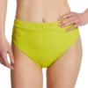Sanctuary Sandbar Solids Banded High Leg/Rise Swim Bottom SS22509 -Allure Wear Shop sanctuary san01 ss22509 gs