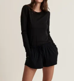 Skin Superfine Pima Jersey Long Sleeve Crew Neck Tee SSFJ1030 -Allure Wear Shop skin skn01 ssfj1030 cs2