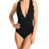 Skinny Dippers Jelly Beans Cinch Ruffle One Piece Swimsuit 6529170 -Allure Wear Shop skinny dippers skdp01 6529170 gs