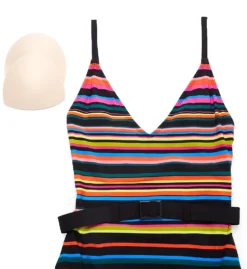 Skinny Dippers Blinky Lucky Charm Belted One Piece Swimsuit 6533335 -Allure Wear Shop skinny dippers skdp01 6533335 cs5