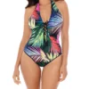 Skinny Dippers Bright Lights Sirene Halter One Piece Swimsuit 6533338 -Allure Wear Shop skinny dippers skdp01 6533338 gs