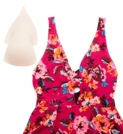 Skinny Dippers Hot House Too Too Plunge Skirt One Piece Swimsuit 6533349 -Allure Wear Shop skinny dippers skdp01 6533349 cs5