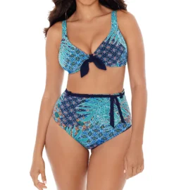 Skinny Dippers Mille Fiore St Tropez Tie Front Bralette Swim Top 6533357 -Allure Wear Shop skinny dippers skdp01 6533357 cs1