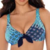 Skinny Dippers Mille Fiore St Tropez Tie Front Bralette Swim Top 6533357 -Allure Wear Shop skinny dippers skdp01 6533357 gs