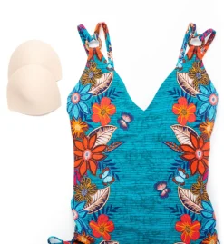 Skinny Dippers Bamboo Shape Shifter V-Neck One Piece Swimsuit 6533391 -Allure Wear Shop skinny dippers skdp01 6533391 cs5