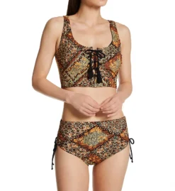 Skinny Dippers Mazie Felicity Lace Up Crop Swim Top 6540305 -Allure Wear Shop skinny dippers skdp01 6540305 cs1