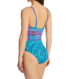 Skinny Dippers Mojito Kiss Kiss Surplice One Piece Swimsuit 6540317 -Allure Wear Shop skinny dippers skdp01 6540317 bs