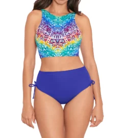 Skinny Dippers Alice Shirr Thing Adjustable Crop Swim Top 6540336 -Allure Wear Shop skinny dippers skdp01 6540336 cs2