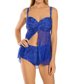 Smart And Sexy Full Busted Ruffle Twist Bandeau Tankini Swim Top SA623 -Allure Wear Shop smart and sexy ssxy01 sa623 cs2