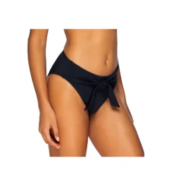 Sunsets Black Tessa Tie High Rise Swim Bottom 29B