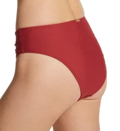 Sunsets Tuscan Red Tessa Tie High Rise Swim Bottom 29BTR -Allure Wear Shop sunsets suns01 29btr bs