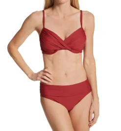 Sunsets Tuscan Red Hannah High Waist Swim Bottom 33BTR -Allure Wear Shop sunsets suns01 33btr cs1