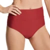 Sunsets Tuscan Red Hannah High Waist Swim Bottom 33BTR -Allure Wear Shop sunsets suns01 33btr gs