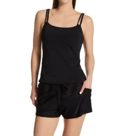 Sunsets Black Laguna Short Swim Bottom 345B -Allure Wear Shop sunsets suns01 345b cs2