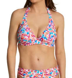 Sunsets Confetti Muse Halter Underwire Swim Top 51CF