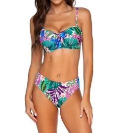 Sunsets Island Safari Iconic Twist Bandeau Swim Top 55IS -Allure Wear Shop sunsets suns01 55is cs2