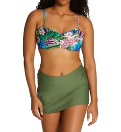 Sunsets Island Safari Iconic Twist Bandeau Swim Top 55IS -Allure Wear Shop sunsets suns01 55is cs4