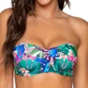 Sunsets Island Safari Iconic Twist Bandeau Swim Top 55IS -Allure Wear Shop sunsets suns01 55is gs