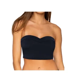 Sunsets Black Waverly Bandeau Swim Top 66T